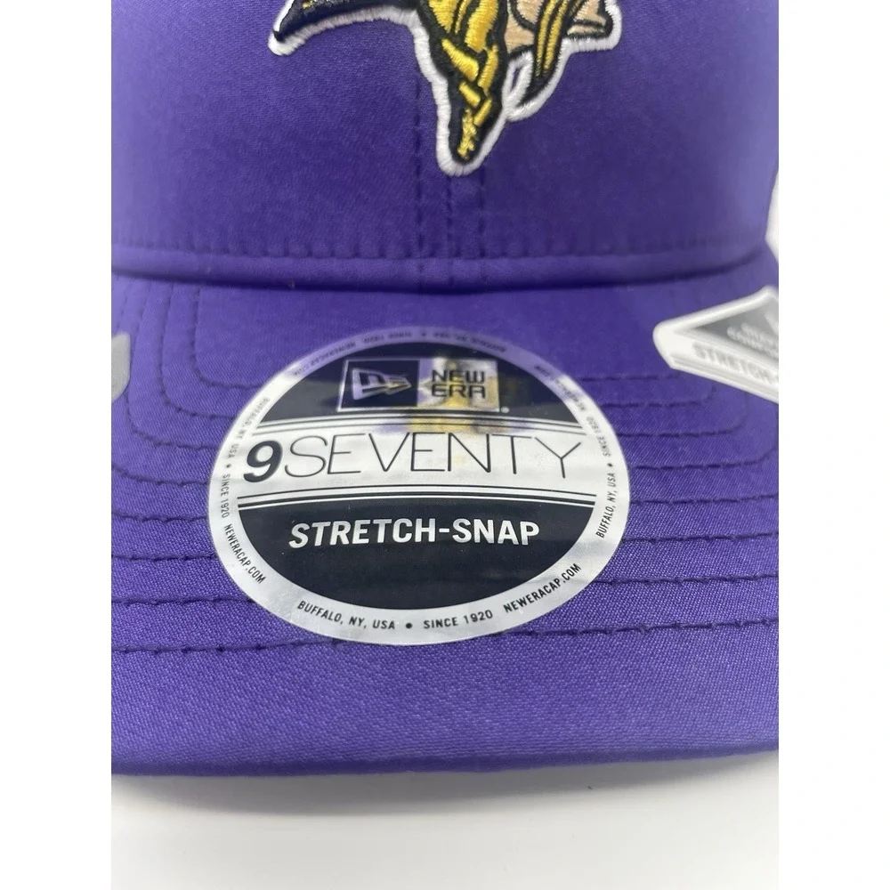 New Era Minnesota Vikings Snapback Hat 9Seventy Breathable Adjustable‎ Cap New